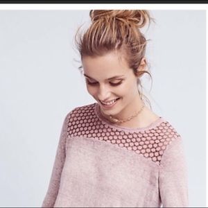 Anthropologie linen long sleeve t-shirt